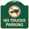 Signmission No Truck No Truck Parking WithHeavy-Gauge Aluminum Architectural Sign, 18" x 18", G-1818-23560 A-DES-G-1818-23560 - alternate 1